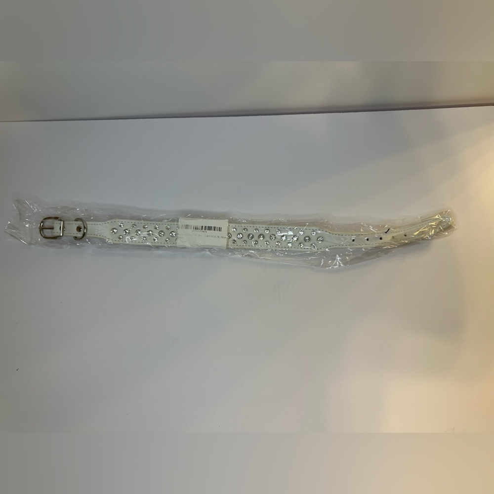 White Studded Belt